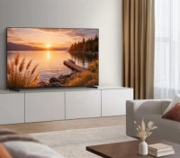 Le TV Samsung TQ55QN80H.