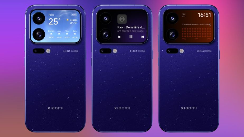 Personnalisations de l'écran arrière du Xiaomi 18 Pro // Source : Capture d'écran Frandroid