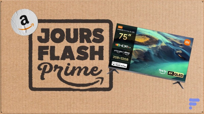 Amazon fait une folie en bradant ce TV 4K QLED 75 pouces de chez Xiaomi à moins 500 € lors de ses Jours Flash Prime