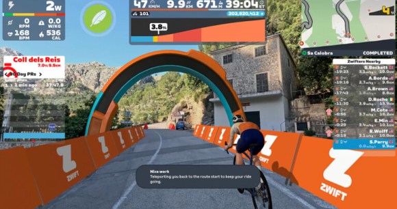 La nouvelle interface Zwift Video de Zwift Plus // Source : Zwift La nouvelle interface Zwift Video de Zwift Plus // Source : Zwift