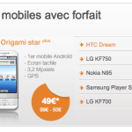 HTC Dream (G1) à 49 euros chez Orange HTC Dream (G1) à 49 euros chez Orange