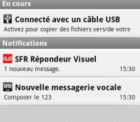 Zone de notification
