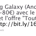 Le Samsung Galaxy à 29€ (109€-80€) chez Bouygues Telecom Le Samsung Galaxy à 29€ (109€-80€) chez Bouygues Telecom