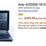 L’Acer AOD 250 en pré-commande sur Amazon US à 350 dollars L’Acer AOD 250 en pré-commande sur Amazon US à 350 dollars