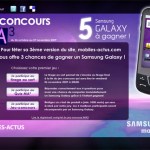 Vous souhaitez gagner un Samsung Galaxy ?