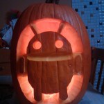 Android taillé dans une citrouille Android taillé dans une citrouille