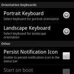 Changer de clavier selon l’orientation du téléphone Changer de clavier selon l’orientation du téléphone