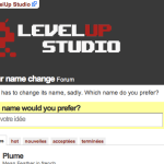 LevelUp Studio cherche un nouveau nom pour Touiteur LevelUp Studio cherche un nouveau nom pour Touiteur