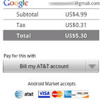 L’Android Market supporte une nouvelle méthode de paiement et de nouvelles catégories L’Android Market supporte une nouvelle méthode de paiement et de nouvelles catégories