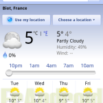 La météo s’affiche dans les recherches Google, version mobile La météo s’affiche dans les recherches Google, version mobile