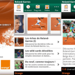 Une application officielle pour Roland Garros Une application officielle pour Roland Garros