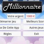 Les applications Android du jour : Millionnaire, Go Namecard et CineShowTime Les applications Android du jour : Millionnaire, Go Namecard et CineShowTime