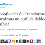 Asus fournira un outil pour déverrouiller le bootloader, sortie prévue le 12 janvier avec ICS
