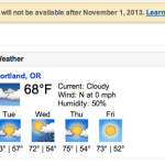 Google stoppe son API pour récupérer la météo : de nombreuses applications ne fonctionnent plus Google stoppe son API pour récupérer la météo : de nombreuses applications ne fonctionnent plus