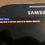 Samsung Galaxy S4, le bootloader est débloqué Samsung Galaxy S4, le bootloader est débloqué