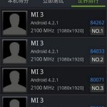 Un benchmark de plus de 80 000 sur AnTuTu pour le Xiaomi Mi3 ? Un benchmark de plus de 80 000 sur AnTuTu pour le Xiaomi Mi3 ?