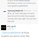 Mobile Industry Awards : Samsung et HTC se brouillent sur Twitter Mobile Industry Awards : Samsung et HTC se brouillent sur Twitter