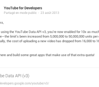 android ios mobile platform plateforme youtube api v3