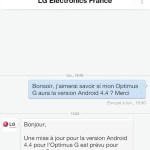 LG : Android 4.4 KitKat est confirmé sur l’Optimus G en octobre LG : Android 4.4 KitKat est confirmé sur l’Optimus G en octobre