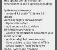 mise à jour update android 4.3 sense 5 htc one image 0