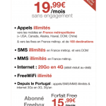 Free inclut la 4G dans son forfait à 19,99 euros/mois avec 20 Go de fair-use ! Free inclut la 4G dans son forfait à 19,99 euros/mois avec 20 Go de fair-use !