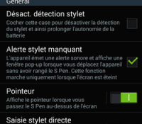 Comment paramétrer S Pen sur Galaxy Note 3 ?