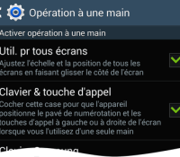 Comment utiliser les opérations à une main sur Galaxy Note 3 ?