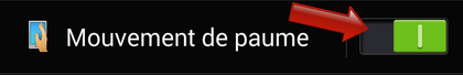 Comment fonctionne les mouvements de la paume sur Samsung Galaxy ?