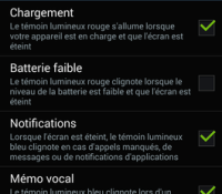 Comment régler le témoin lumineux (LED de notifications) sur Android ?