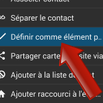 Comment définir un numéro par défaut pour un contacts sur Android ?