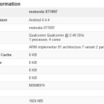 Moto X+1 : un nouveau benchmark en fuite Moto X+1 : un nouveau benchmark en fuite