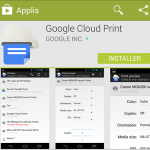 Aperçu de l’application Cloud Print sur Android Aperçu de l’application Cloud Print sur Android