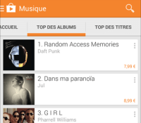 Comment acheter une musique (chanson) sur Google Play Musique ?