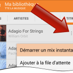 Comment créer un mix instantané sur Google Play Musique (Android) ?