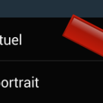 Comment libeller un portrait sur Android ?