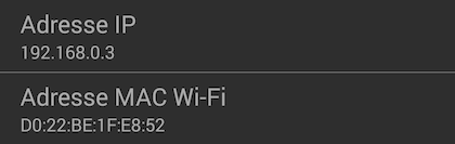 Comment connaître l’adresse IP et l’adresse MAC sur Android ?