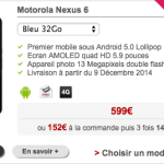 Le Nexus 6 est à 499 euros chez Free Mobile avec une offre de remboursement