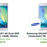 Les Samsung Galaxy A3 et A5 sont en vente aux États-Unis Les Samsung Galaxy A3 et A5 sont en vente aux États-Unis