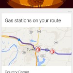 Google Now indique aussi les stations-service aux Etats-Unis Google Now indique aussi les stations-service aux Etats-Unis
