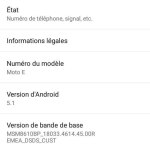 Le Motorola Moto E (1ère gen) a bien droit à Android 5.1 Lollipop Le Motorola Moto E (1ère gen) a bien droit à Android 5.1 Lollipop