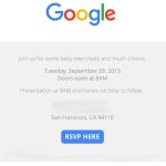 C&rsquo;est officiel, Google prévoit un événement le 29 septembre prochain