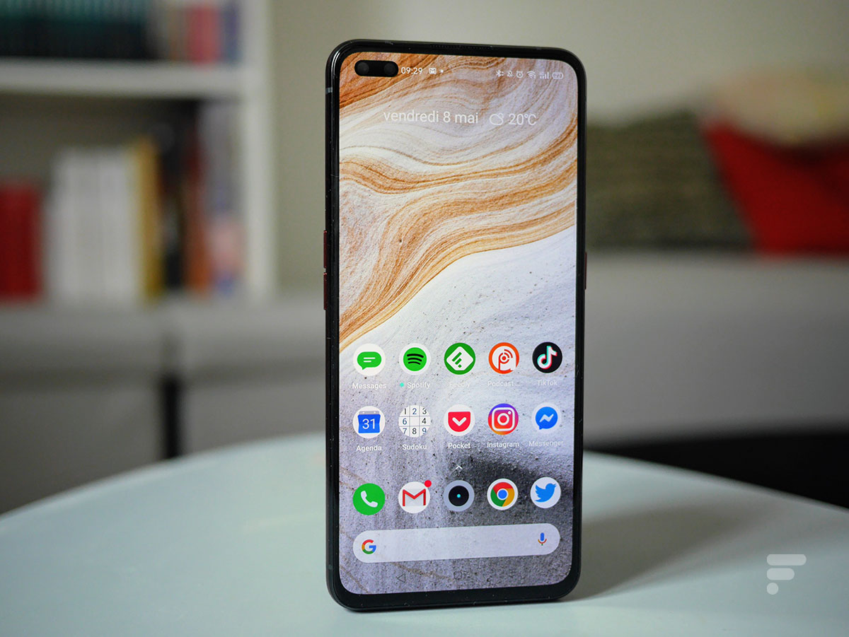 L'écran du Realme X50 Pro // Source : Frandroid L'écran du Realme X50 Pro // Source : Frandroid