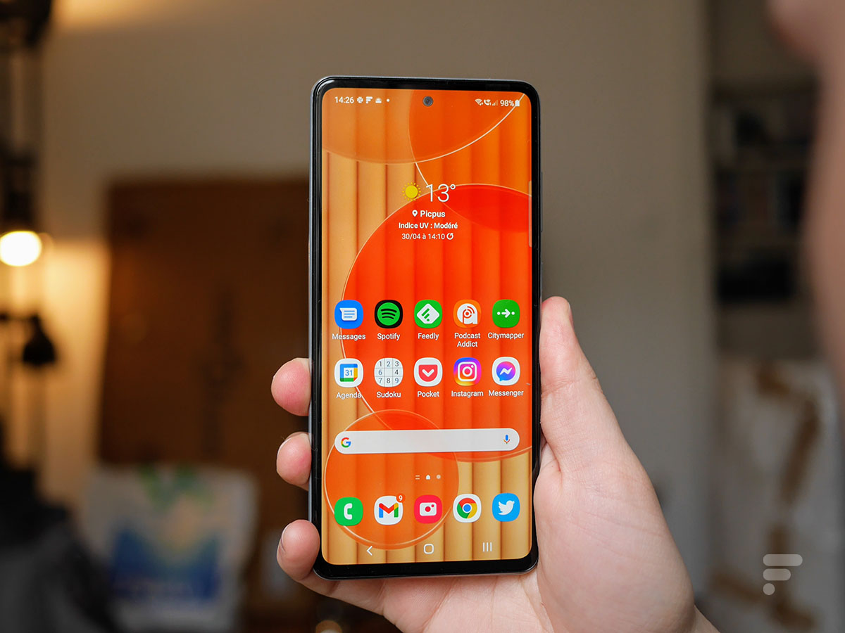 Le Samsung Galaxy A72 // Source : Frandroid Le Samsung Galaxy A72 // Source : Frandroid