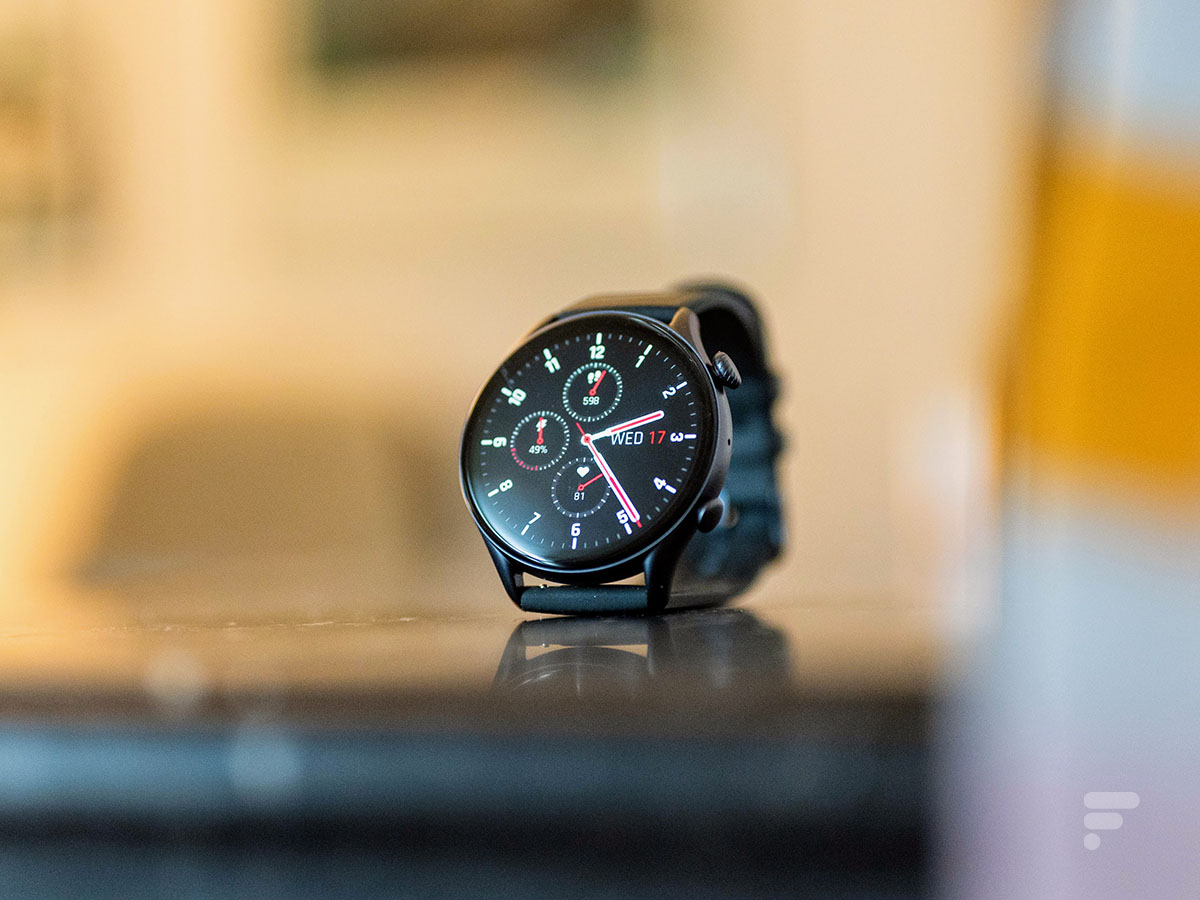 L'Amazfit GTR 3 Pro // Source : Frandroid L'Amazfit GTR 3 Pro // Source : Frandroid