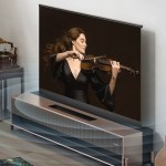 HiSense 77R1 : écran, projecteur, meuble TV et système son en un seul appareil HiSense 77R1 : écran, projecteur, meuble TV et système son en un seul appareil