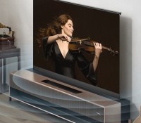 Laser TV enroulable HiSense 77R1 // Source : HiSense